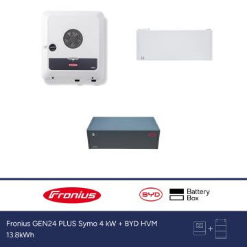 Fronius GEN24 PLUS Symo 4 kW + BYD HVM 13.8kWh