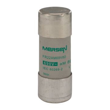 Mersen 80A FR22 aM 690V Fuse