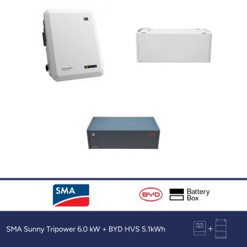 SMA Sunny Tripower 6.0 kW + BYD HVS 5.1kWh