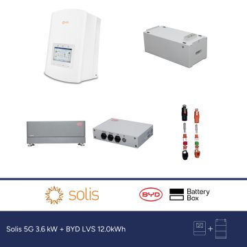 Solis 5G 3.6 kW + BYD LVS 12.0kWh