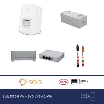 Solis 5G 3.6 kW + BYD LVS 4.0kWh