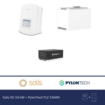 Solis 5G 3.6 kW + PylonTech FL2 3.5kWh