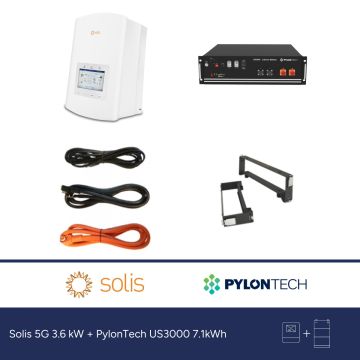 Solis 5G 3.6 kW + PylonTech US3000 7.1kWh