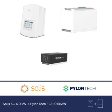 Solis 5G 6.0 kW + PylonTech FL2 10.6kWh
