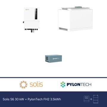 Solis S6 30 kW + PylonTech FH2 3.5kWh